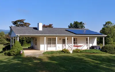 High-efficiency residential rooftop solar array installed by Virtue Solar