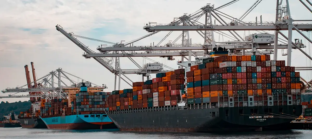 Solar panels at a port illustrating 2024 tariff and trade impacts on the solar industry