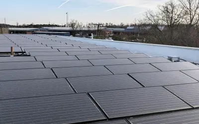 What's the role of commercial solar in the SBA 504 Green Loan Program?