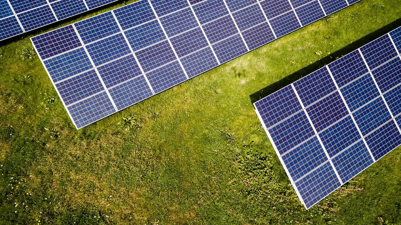 Ground-mounted residential solar array installed in Virginia