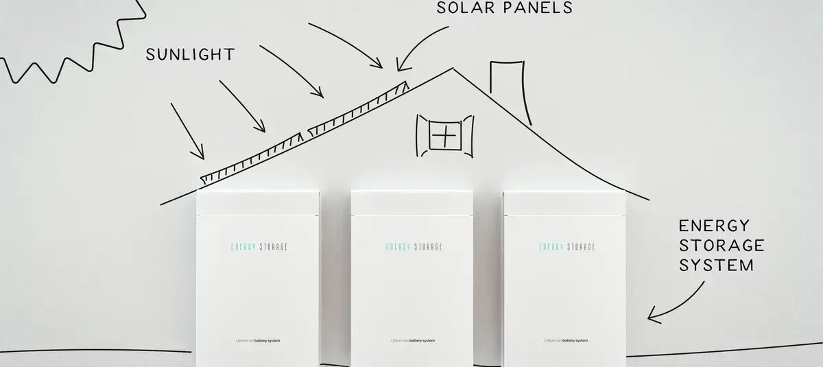 Home solar battery system mounted on an exterior wall of a Virginia home