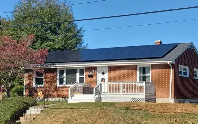 Virginia home with rooftop solar panels illustrating solar payback economics