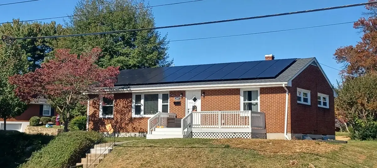 Virginia home with rooftop solar panels illustrating solar payback economics