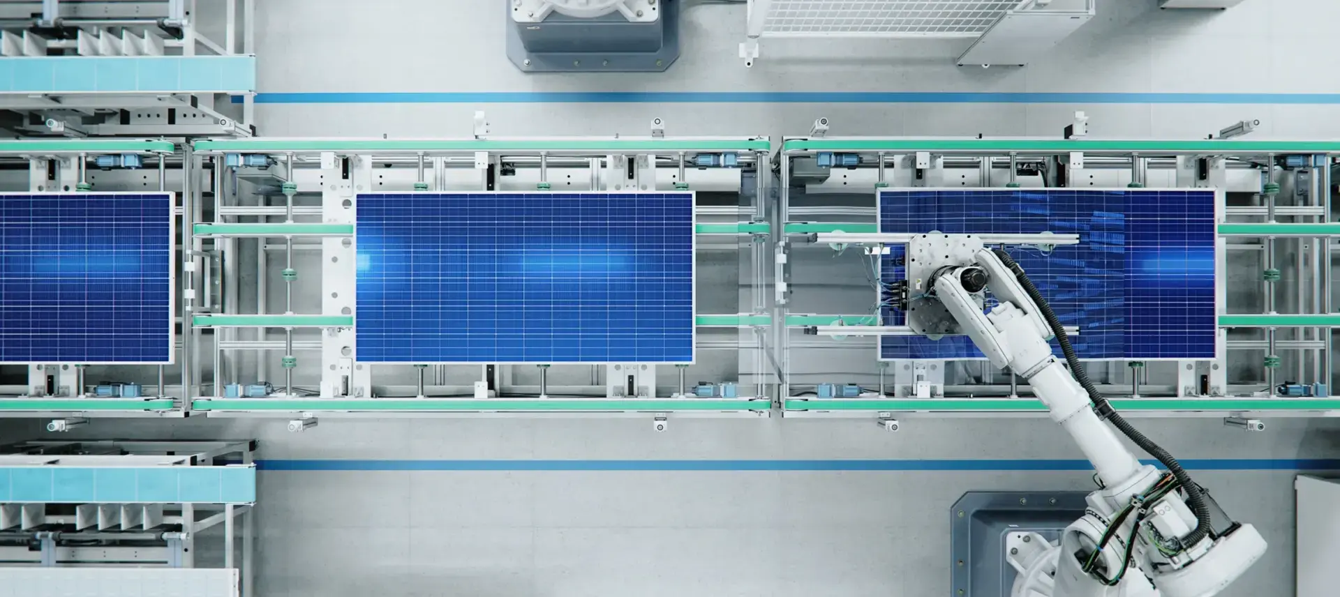 Residential solar panels illustrating long-term efficiency and degradation over time