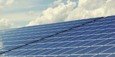 Commercial solar panels, roof-mounted