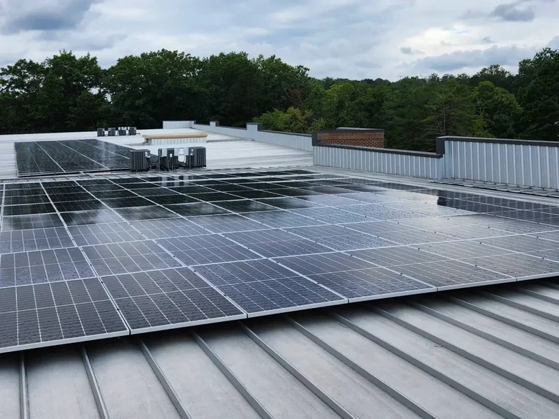 Commercial solar panels installed in Virginia by Virtue Solar