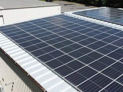 Commercial solar on standing seam roof in Virginia