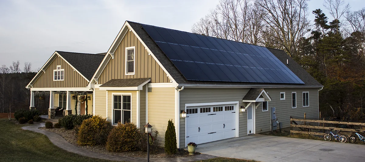 Residential solar panels installed by Virtue Solar