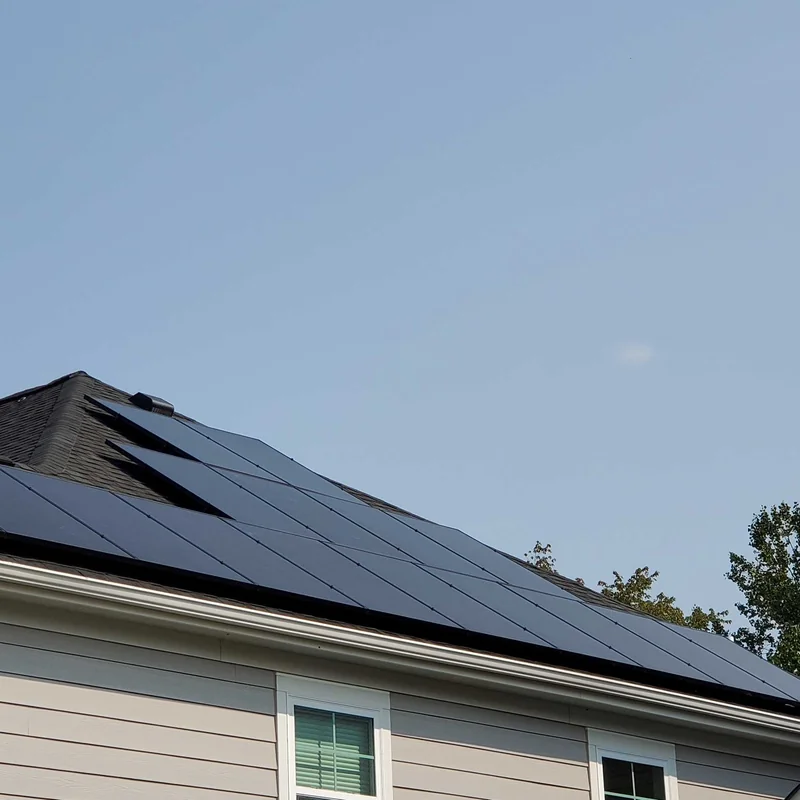 Virtue Solar crew adding panels to an existing rooftop solar system in Virginia