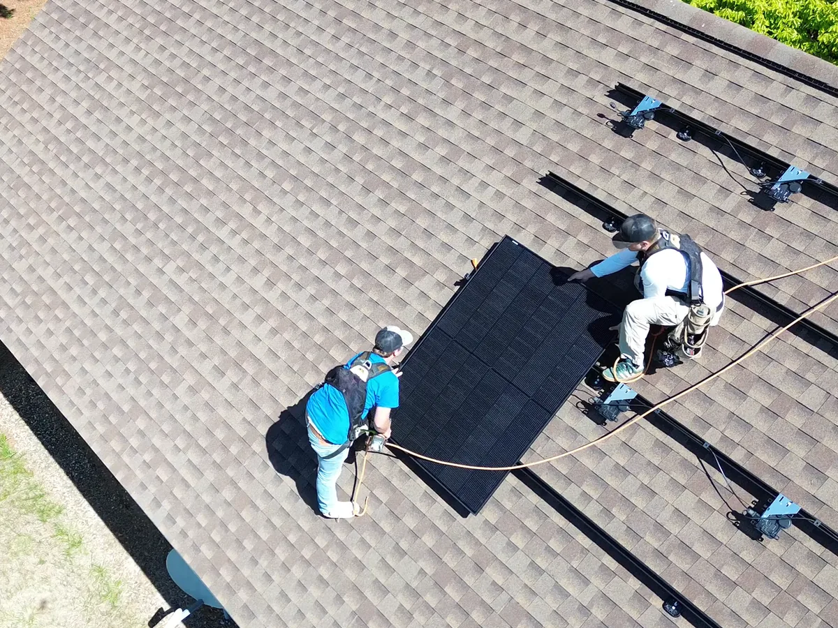 Solar installation by Virtue Solar in the Richmond, Virginia area