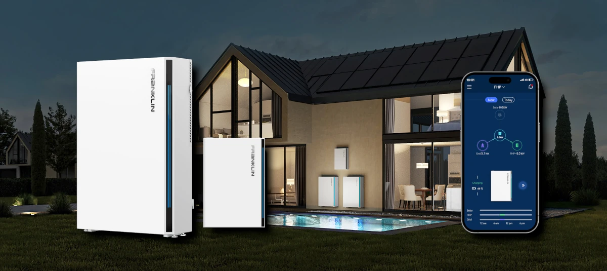 FranklinWH aPower 2 review, with batteries installed on a home