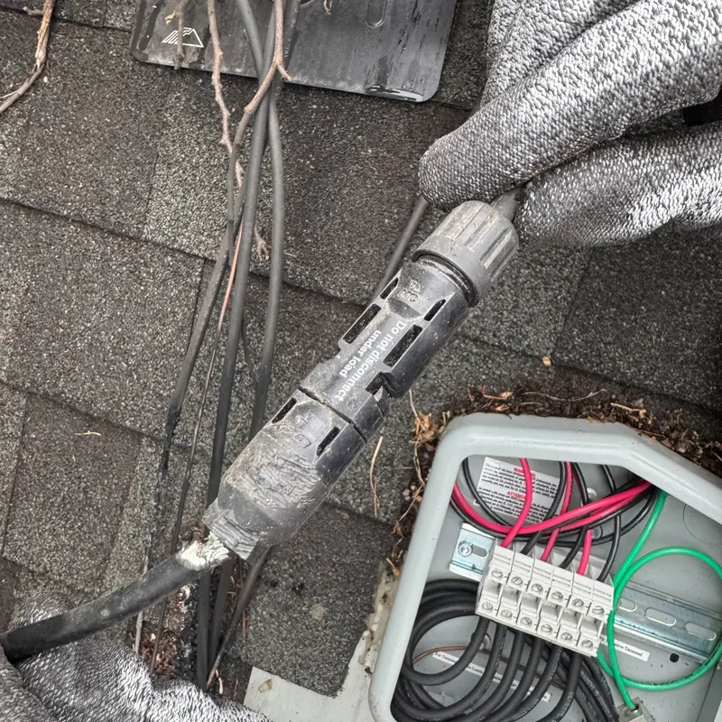 rodent damage to solar wiring