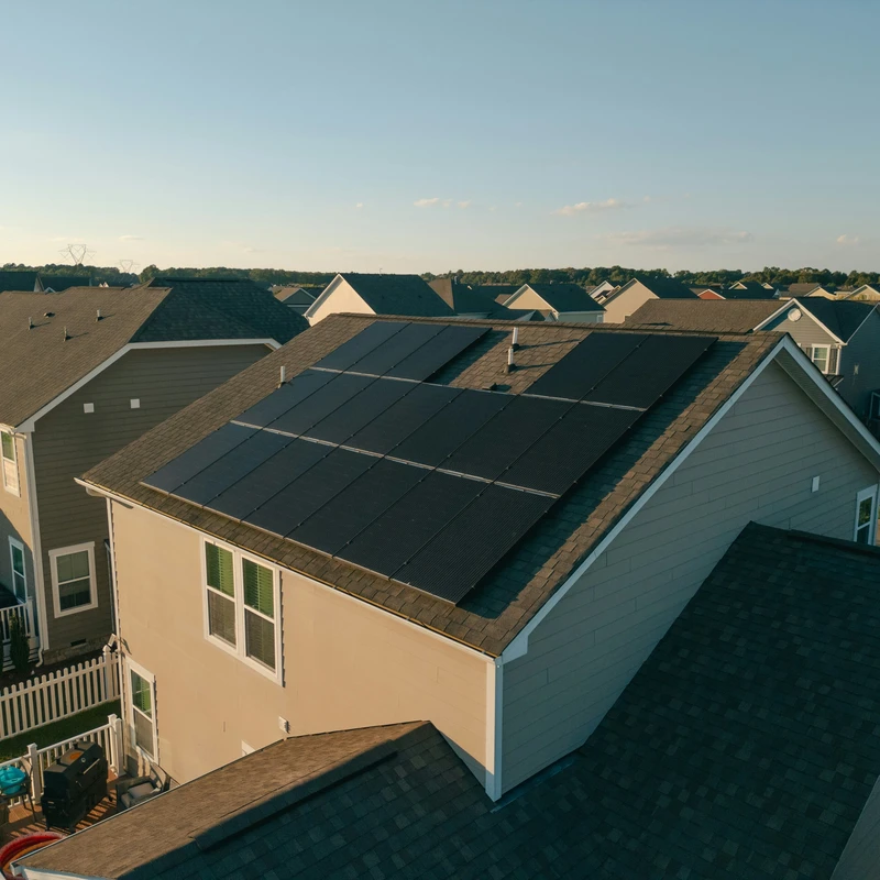 Rooftop solar panels owned by a third-party