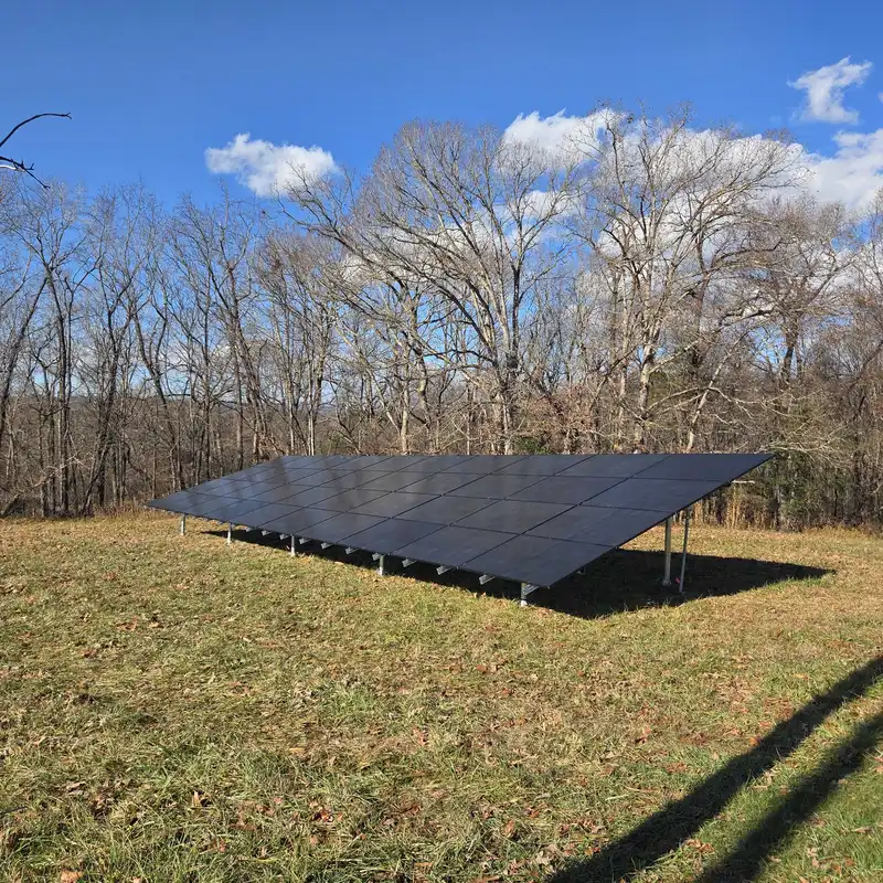 Ground mounted solar panels