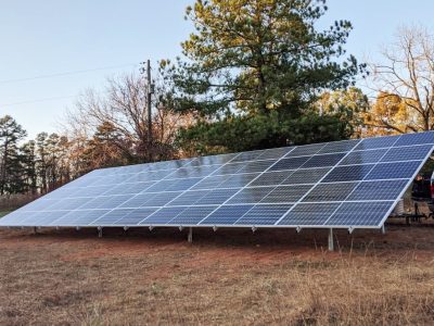 large ground-mounted solar array in Virginia