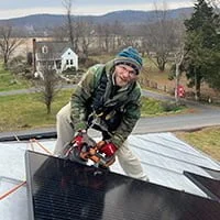 Jared installing solar in VA