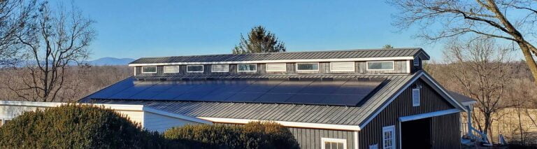 Solar on barn in Virginia